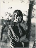 1971 Gyimesi Sándor: Portré, feliratozott vintage fotóművészeti alkotás, 24x18 cm