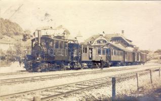 Laupen Railway-station Foto AK