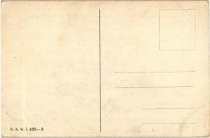 Liszt Ferenc / Franz Liszt, silhouette art postcard B.K.W.I. 425-3