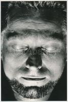 1969 Balogh Ferenc: Maszk nélkül, pecséttel jelzett vintage fotóművészeti alkotás, 24x16 cm