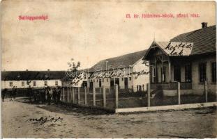 Szilágysomlyó, Simleu Silvaniei; Földmíves iskola, 10. Heimrich K. kiadása / Farmers school