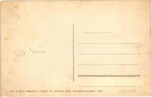 K.u.K. Kriegsmarine, SMS Erzhezog Karl, Vorderes Freideck, Phot. A. Beer, Verlag F. W. Schrinner / o...