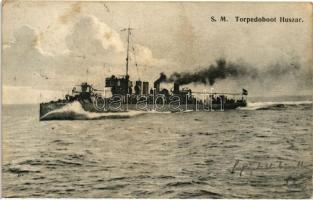 SM Torpedoboot Huszar, a K.u.K. haditengerészet Huszár-osztályú rombolója, G. Fano, Pola 1908 / K.u.K. Kriegsmarine Huszár-class torpedo destroyer
