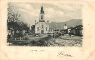 Zólyomlipcse, Slovenska Lupca; Főtér / main square, church