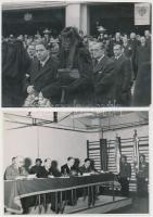 cca 1960 Tiszavölgyi József (1909-?) fotóriporter 13 db pecséttel jelzett vintage fotója, 14x11 cm é...