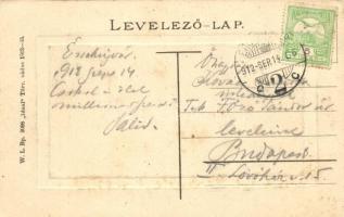 Érsekújvár, Nové Zámky; Kossuth Lajos tér, W. L. Bp. 2098. / square