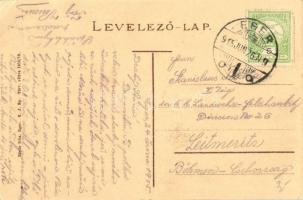 Eger, Izraelita új templom, zsinagóga; Répás Béla kiadása (EK)