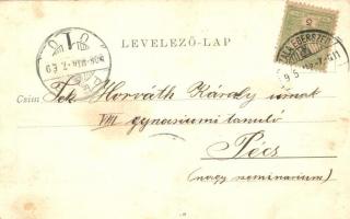 Zalaegerszeg, Kazinczy tér, Korona szálloda, Berger Samu kereskedése; kiadja Horváth Jenő