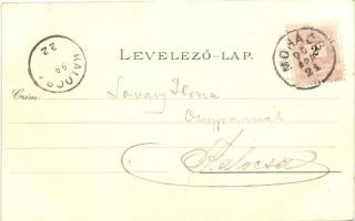 1899 Mohács, busók, sokácok, litho; kiadja Weiser Miksa