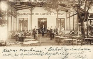 1899 Szliács, Sliac; Dankovszky Ede kávéháza és étterme / restaurant photo