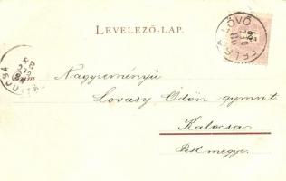 1898 Felsőlövő, Oberschützen; Evangélikus tanintézetek, kiadja Kirnbauer Ottó / Evangelical schools ...