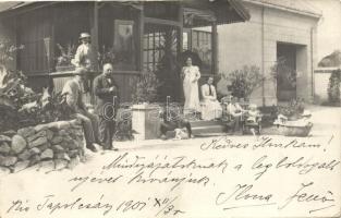 1901 Kistapolcsány, Topolcianky; villa, photo (fa)