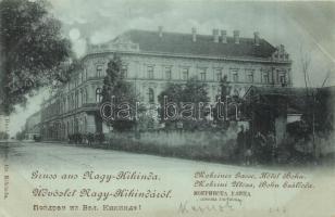 1898 Nagykikinda, Mokriner Gasse, Hotel Bohn