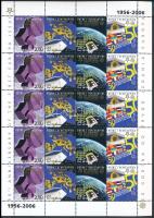 50th anniversary of Europa CEPT stamp mini sheet, 50 éves az Europa CEPT bélyeg kisív