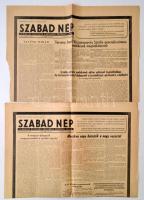 1953 március 8-9 Szabad Nép: Sztálin temetése, pp.:4, 60x42cm, 1 egész és egy töredék szám