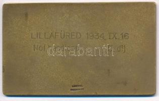 1934. "Magyar Athletikai Club" Br díjplakett "Lillafüred 1934 IX. 16. - Női Handicap ...