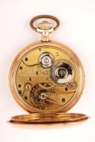 Zenith dupla fedeles arany (Au.) 14 K. zsebóra, másodpercmutatós, jelzett, gravírozott monogrammal, ...