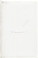 1978 Szegfű József pecséttel jelzett vintage fotója egy balett előadás próbájáról, 24x16 cm