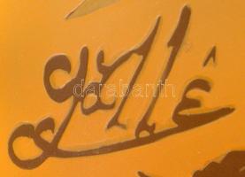 Gallé Tip jelzéssel: váza virágmintával, savmaratott rétegelt üveg, hibátlan, m: 24 cm, 8x12 cm