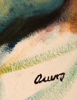 Ámos jelzéssel: Női akt. Olaj, farost, 80×51 cm