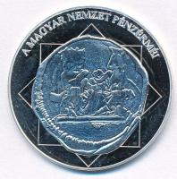 DN "A magyar nemzet pénzérméi - A Budai vár első ábrázolása 1308-1342" Ag emlékérem tanúsí...