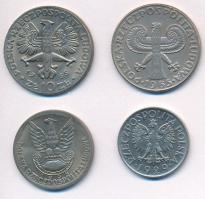 Lengyelország 1929. 1Zl Ni + 1965. 10Zl Cu-Ni "Varsó 700 éves" + 1965. 10Zl Cu-Ni "20...