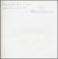 cca 1975 Menesdorfer Lajos: Szilaj paripa, feliratozott fotóművészeti alkotás, 18,5x18 cm