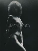 cca 1980 Éjszakai álom, jelzés nélküli vintage fotóművészeti alkotás, 24x18 cm / erotic photo, 24x18 cm