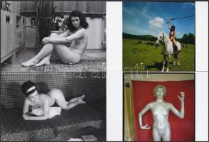 cca 1979 Huszonegyes leosztás, 21 db szolidan erotikus fotó, korabeli negatívról készült modern nagy...