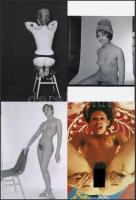 cca 1979 Huszonegyes leosztás, 21 db szolidan erotikus fotó, korabeli negatívról készült modern nagy...