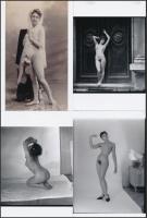 cca 1978 Ne nézz oda..., 21 db szolidan erotikus fotó, korabeli negatívról készült modern nagyítások...