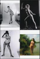 cca 1985 Akik örök mozgásban tartják a férfiakat, 21 db szolidan erotikus fotó, korabeli negatívról ...