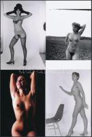 cca 1982 Önmegvalósítások, 21 db szolidan erotikus fotó, korabeli negatívról készült modern nagyítás...