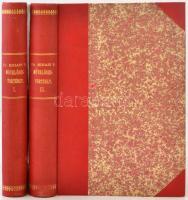 Dr. Bihari Péter: Általános és hazai művelődéstörténet. I-II. Budapest, 1884, Pfeifer Ferdinánd, 606+679 p. Átkötött félvászon kötés, márványozott lapélekkel.