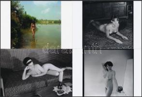 cca 1978 Fantázia serkentők, 21 db szolidan erotikus fotó, korabeli negatívról készült modern nagyít...