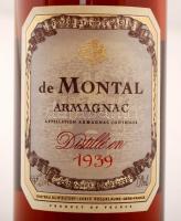 1939 de Montal Armagnac, Francia brandy, 0,75l /1939 de Montal Armagnac, French brandy, 0.75l