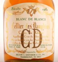 1982 Cellier des Dauphins, Blanc De Blancs, francia fehér bor, 0,75ml / 1982 Cellier des Dauphins, B...