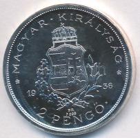 1936. 2P Ag "Liszt Ferenc" utánveret (11g/0.999/27mm) T:1-