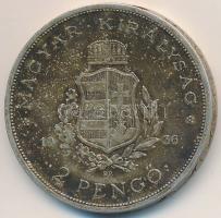 1936. 2P Ag "Liszt Ferenc" T:2- patina, ph., szennyeződés