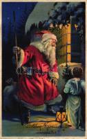 Boldog Karácsonyi ünnepeket! / Merry Christmas!, Santa Claus, litho (r)