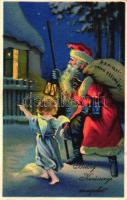 Boldog Karácsonyi ünnepeket! / Merry Christmas!, Santa Claus, litho