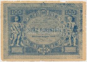 1880. 100Ft másolat, mindkét oldal magyar T:IV