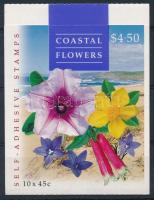 Virág öntapadós bélyegfüzet (12 3/4 fogazással), Flower self-adhesive stamp booklet (12 3/4 perforation)