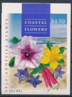 Flower self-adhesive stamp booklet ((12 3/4 perf), Virág öntapadós bélyegfüzet (12 3/4 fogazással)