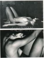 cca 1977 Vendégségben bármi megeshet, 13 db szolidan erotikus vintage fotó, 14x9 cm / 13 erotic phot...
