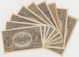 1920. 10K (20x) közte 12db sorszámkövető (2+2+4+4) T:II,II-,III