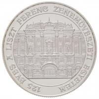 2000. 3000Ft Ag "125 éves a Liszt Ferenc Zeneművészeti Egyetem" tokban T:PP kis oxidáció H...