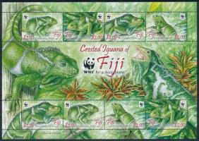 WWF: Leguán kisív, WWF Iguana mini sheet