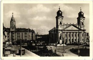 Debrecen, Református Nagytemplom, püspöki palota, bútorház, Botto Kornél, Weiszkrón József, Kelemen József üzletei, gumiüzem (kis szakadás / small tear)