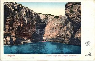 Dubrovnik, Ragusa; Grotte auf der Insel Lacroma (fa)